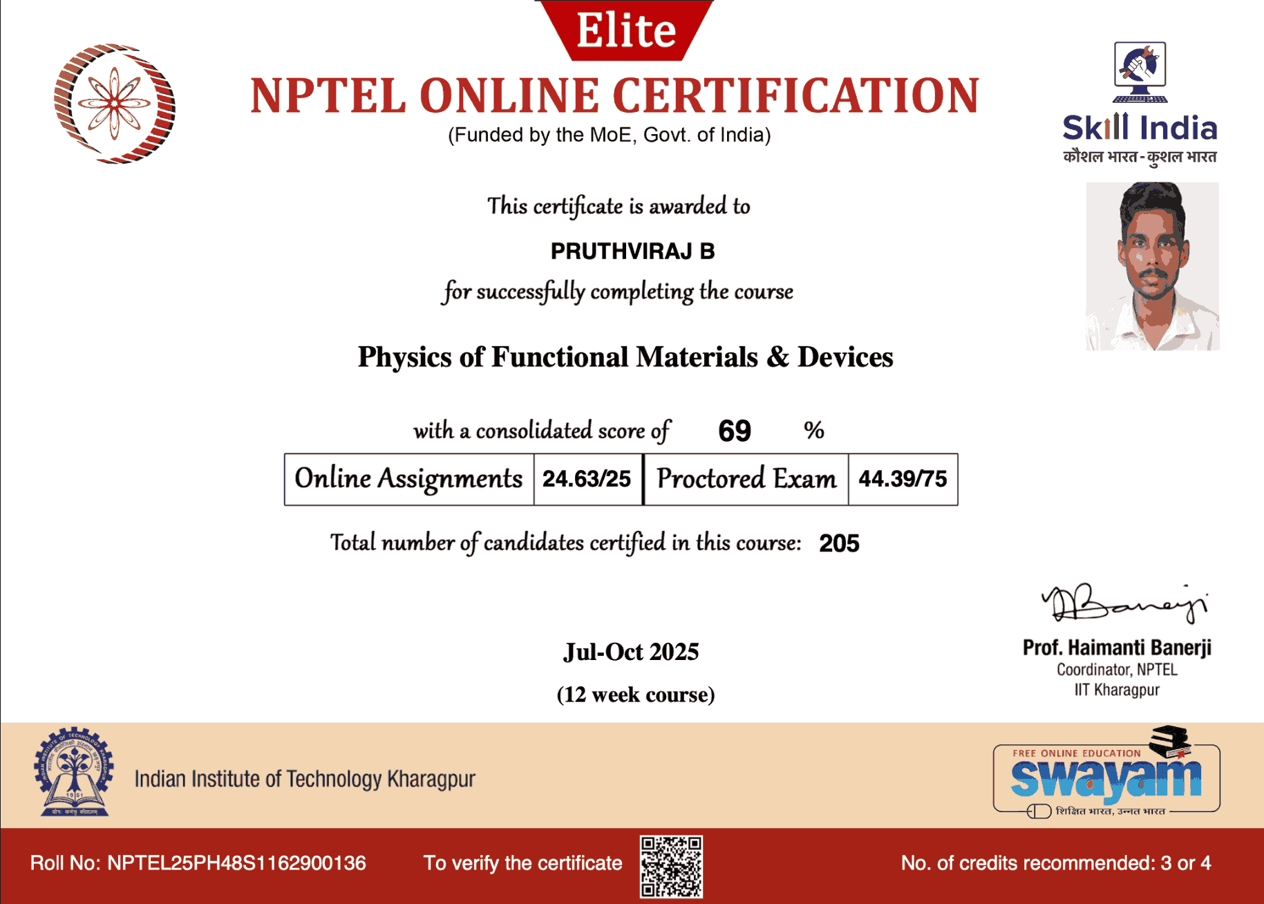 Physics of Functional Materials & Devices